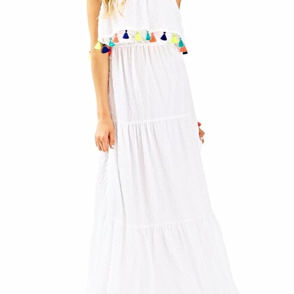 Lilly Pulitzer Caridee Strapless Maxi Dress - size Small - Picture 7 of 7